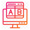 Ab Testing Seo And Web Checking Icon