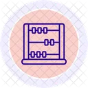 Abacus Calculation Math Icon