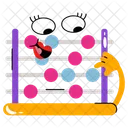 Abacus Calculator Math Icon