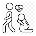 Abandoned Lonely Broken Heart Icon