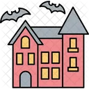 Abandoned House Halloween Home Haunted House Icon