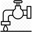Abastecimento De Agua Torneira De Agua Fluxo De Agua Ícone