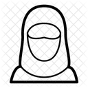 Abaya Arabe Musulmane Icône