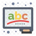 Abc Board Chalk Icon