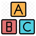 Abc Block Kid And Baby Toy Blocks Icon