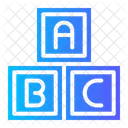 Abc Block Education Childhood Icon