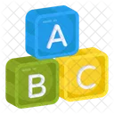 Abc Blocks Abc Learning Basic Education Icon