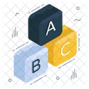 Abc Blocks Abc Learning Basic Education 아이콘