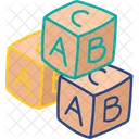 Clip Art Abc Blocks Blocks Toy Icon