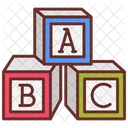 Abc Blocks Educational Toys Alphabet Learning Icône