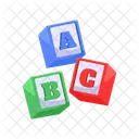 Abc Blocks Alphabet Letters Educational Icon