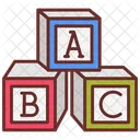 Abc Blocks Educational Toys Alphabet Learning 아이콘