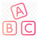 Bloco Abc Jardim De Infancia Ícone