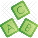 Bloco Abc Abc Alfabeto Icon