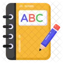 Abc Book Alphabetic Book Alphabetic Booklet Icon