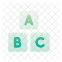 Cubo abc  Ícone