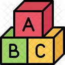 Cubo abc  Ícone