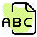Abc File Audio File Audio Format Icon