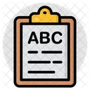 Abc Abc Learning Basic Education Icon