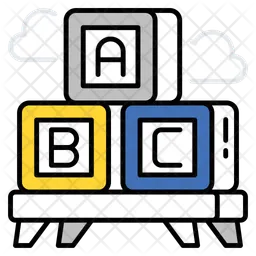 ABC 블록  아이콘