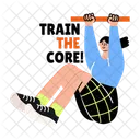 Entrainement Des Abdominaux Fitness Exercice Icône