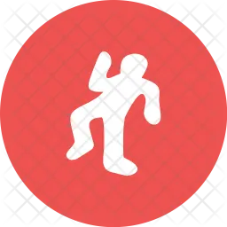 Abdruck einer Leiche  Symbol