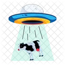 Abduccion De Vacas Abduccion Extraterrestre Abduccion De Ovnis Icono