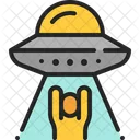 Abduction Alien Ufo Icon