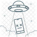 Abduction Flying Saucer Not Found Icon