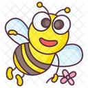 Abeille De Dessin Anime Abeille A Miel Animal Icône