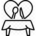 Abendessen Abendessen Festmahl Symbol