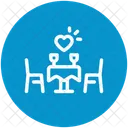 Romantisch Dating Abendessen Symbol