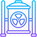 Abfall Fass Radioaktiv Symbol