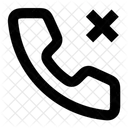 Abgelehnter Anruf Telefon Anruf Symbol
