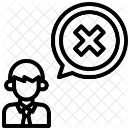 Abgelehnter Mitarbeiter  Symbol