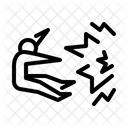 Abgeprallt Gefallen Explodiert Symbol