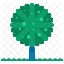 Abgerundeter Baum  Symbol