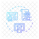 Abgeschlossene Notarausbildung  Symbol