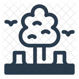Abholzung  Symbol