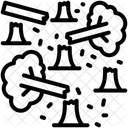 Abholzung Wald Baume Symbol