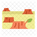 Abholzung  Symbol