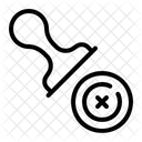 Ablehnen Stempel Abgelehnt Symbol
