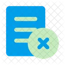 Ablehnen Abgelehnt Dokument Symbol