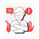 Verleugnung Trauer Funf Phasen Symbol