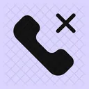 Ablehnung Telefon Symbol