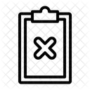 Dokument Abbrechen Ablehnen Loschen Icon