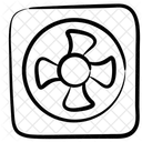 Abluftventilator Elektronischer Ventilator Luftzirkulation Ícone