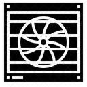 Abluftventilator Elektronik Erfrischend Symbol