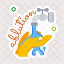 Ablution Washing Ritual Cleaning Hands Icon