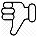 Nicht gefallen  Symbol